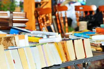 French Institute moving sale tables